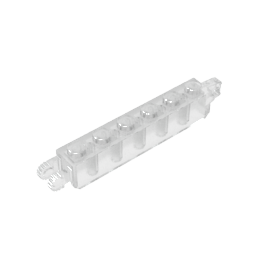 GDS-1083 - Hinge Brick 1 x 6 Locking with 1 Finger Vertical End and 2 Fingers Vertical End, 9 Teeth