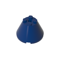 GDS-1086 - Cone 4 x 4 x 2 with Axle Hole [Plain]