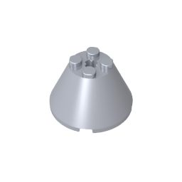 GDS-1086 - Cone 4 x 4 x 2 with Axle Hole [Plain]