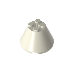 GDS-1086 - Cone 4 x 4 x 2 with Axle Hole [Plain]
