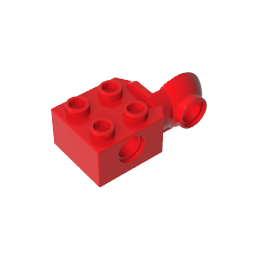 GDS-1088 - Technic Brick Special 2 x 2 with Pin Hole, Rotation Joint Ball Half [Vertical Side]