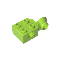 GDS-1088 - Technic Brick Special 2 x 2 with Pin Hole, Rotation Joint Ball Half [Vertical Side]