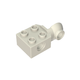GDS-1088 - Technic Brick Special 2 x 2 with Pin Hole, Rotation Joint Ball Half [Vertical Side]