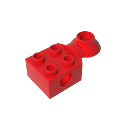 GDS-1089 - Technic Brick Special 2 x 2 with Pin Hole, Rotation Joint Ball Half [Horizontal Top]