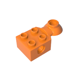 GDS-1089 - Technic Brick Special 2 x 2 with Pin Hole, Rotation Joint Ball Half [Horizontal Top]