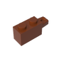 GDS-1093 - Hinge Brick 1 x 2 Locking with 1 Finger Horizontal End
