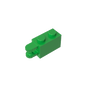 GDS-1094 - Hinge Brick 1 x 2 Locking with 2 Fingers Horizontal End, 9 Teeth