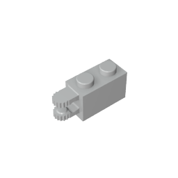GDS-1094 - Hinge Brick 1 x 2 Locking with 2 Fingers Horizontal End, 9 Teeth