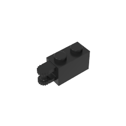GDS-1094 - Hinge Brick 1 x 2 Locking with 2 Fingers Horizontal End, 9 Teeth
