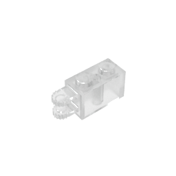 GDS-1094 - Hinge Brick 1 x 2 Locking with 2 Fingers Horizontal End, 9 Teeth
