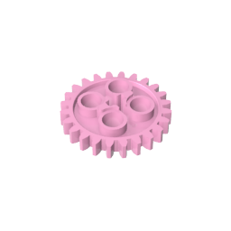GDS-1098 - Technic Gear 24 Tooth [Old Style - Three axle holes]