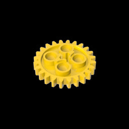 GDS-1098 - Technic Gear 24 Tooth [Old Style - Three axle holes]