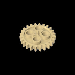 GDS-1098 - Technic Gear 24 Tooth [Old Style - Three axle holes]