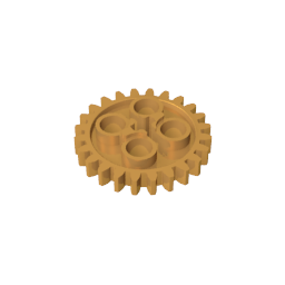 GDS-1098 - Technic Gear 24 Tooth [Old Style - Three axle holes]