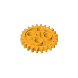 GDS-1098 - Technic Gear 24 Tooth [Old Style - Three axle holes]