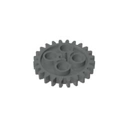GDS-1098 - Technic Gear 24 Tooth [Old Style - Three axle holes]