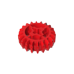 GDS-1103 - Technic Gear 20 Tooth Double Bevel with Axle Hole Type 1 [+ Opening]