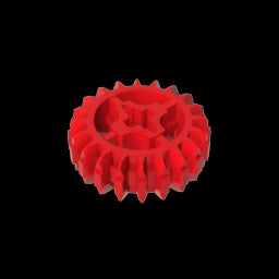 GDS-1103 - Technic Gear 20 Tooth Double Bevel with Axle Hole Type 1 [+ Opening]