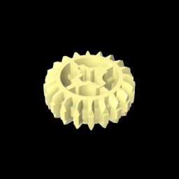 GDS-1103 - Technic Gear 20 Tooth Double Bevel with Axle Hole Type 1 [+ Opening]
