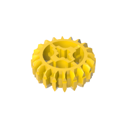 GDS-1103 - Technic Gear 20 Tooth Double Bevel with Axle Hole Type 1 [+ Opening]