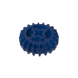 GDS-1103 - Technic Gear 20 Tooth Double Bevel with Axle Hole Type 1 [+ Opening]