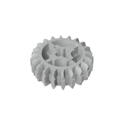 GDS-1103 - Technic Gear 20 Tooth Double Bevel with Axle Hole Type 1 [+ Opening]