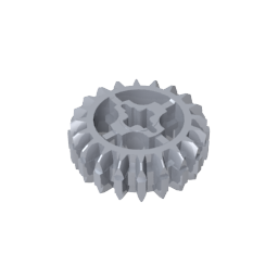 GDS-1103 - Technic Gear 20 Tooth Double Bevel with Axle Hole Type 1 [+ Opening]