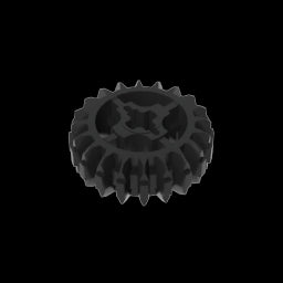 GDS-1103 - Technic Gear 20 Tooth Double Bevel with Axle Hole Type 1 [+ Opening]