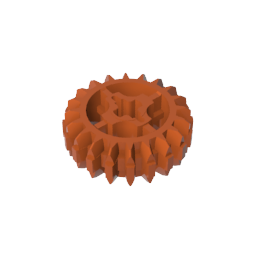 GDS-1103 - Technic Gear 20 Tooth Double Bevel with Axle Hole Type 1 [+ Opening]