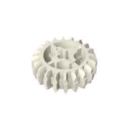 GDS-1103 - Technic Gear 20 Tooth Double Bevel with Axle Hole Type 1 [+ Opening]