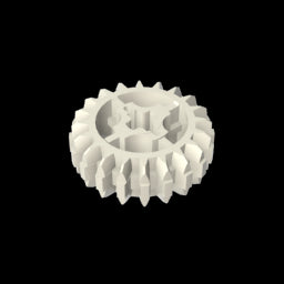 GDS-1103 - Technic Gear 20 Tooth Double Bevel with Axle Hole Type 1 [+ Opening]