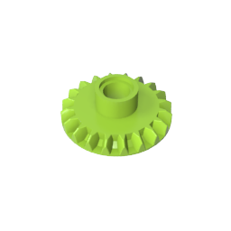 GDS-1105 - Technic Gear 20 Tooth Bevel with Pin Hole