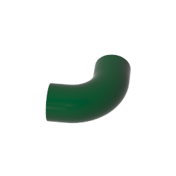GDS-1114 - Brick Round 1 x 1 diameter Tube with 90 Degree Elbow (2 x 2 x 1) and Axle Holes (Crossholes) at each end