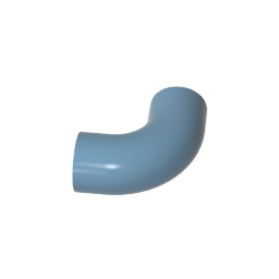 GDS-1114 - Brick Round 1 x 1 diameter Tube with 90 Degree Elbow (2 x 2 x 1) and Axle Holes (Crossholes) at each end