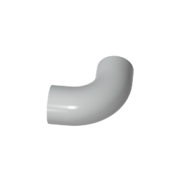 GDS-1114 - Brick Round 1 x 1 diameter Tube with 90 Degree Elbow (2 x 2 x 1) and Axle Holes (Crossholes) at each end