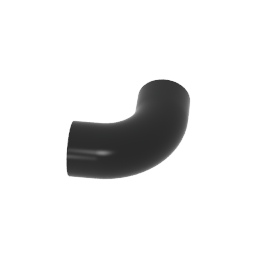 GDS-1114 - Brick Round 1 x 1 diameter Tube with 90 Degree Elbow (2 x 2 x 1) and Axle Holes (Crossholes) at each end