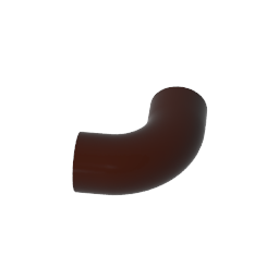 GDS-1114 - Brick Round 1 x 1 diameter Tube with 90 Degree Elbow (2 x 2 x 1) and Axle Holes (Crossholes) at each end