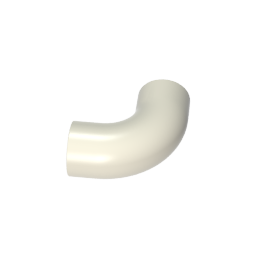 GDS-1114 - Brick Round 1 x 1 diameter Tube with 90 Degree Elbow (2 x 2 x 1) and Axle Holes (Crossholes) at each end