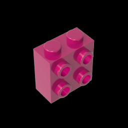 GDS-1117 - Brick Special 1 x 2 x 1 2/3 with Four Studs on One Side