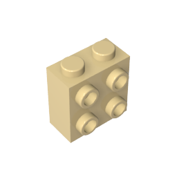 GDS-1117 - Brick Special 1 x 2 x 1 2/3 with Four Studs on One Side