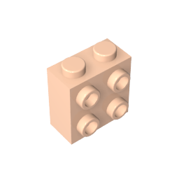 GDS-1117 - Brick Special 1 x 2 x 1 2/3 with Four Studs on One Side