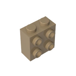 GDS-1117 - Brick Special 1 x 2 x 1 2/3 with Four Studs on One Side