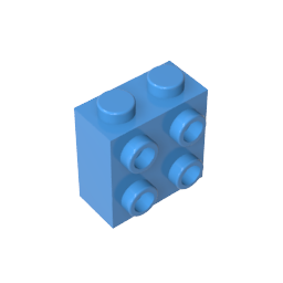 GDS-1117 - Brick Special 1 x 2 x 1 2/3 with Four Studs on One Side