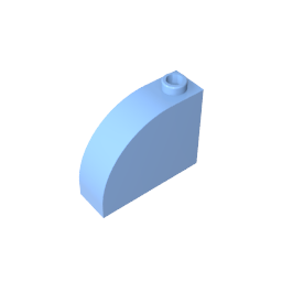 GDS-1118 - Brick Curved 1 x 3 x 2