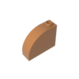 GDS-1118 - Brick Curved 1 x 3 x 2