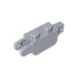 GDS-1119 - Hinge Brick 1 x 2 Locking with 1 Finger Vertical End and 2 Fingers Vertical End, 9 Teeth