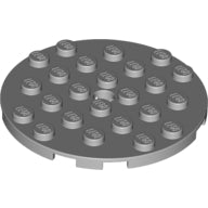 GDS-843 - Plate Round 6 x 6 with Hole
