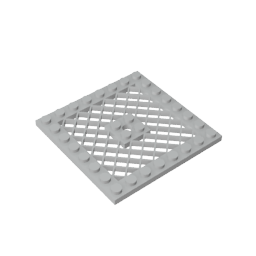 GDS-1122 - Plate Special 8 x 8 with Grille [Hole in Center]