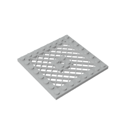 GDS-1122 - Plate Special 8 x 8 with Grille [Hole in Center]