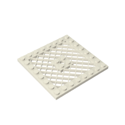 GDS-1122 - Plate Special 8 x 8 with Grille [Hole in Center]
